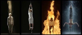 Bill Viola Martyrs - Earth, Air, Fire, Water (2014)