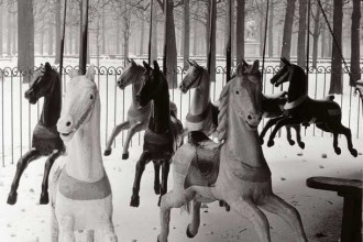 I GIARDINI DI TUILERIES_ PARIGI 1950 COPYRIGHT IZIS BIDERMANAS